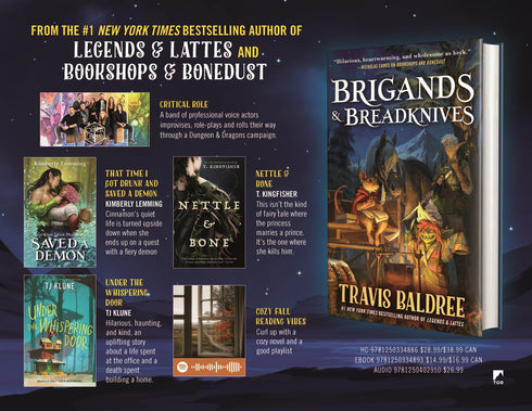 AVAILABLE 11/11/25 BRIGANDS & BREADKNIVES (LEGENDS & LATTES) - BALDREE. TRAVIS